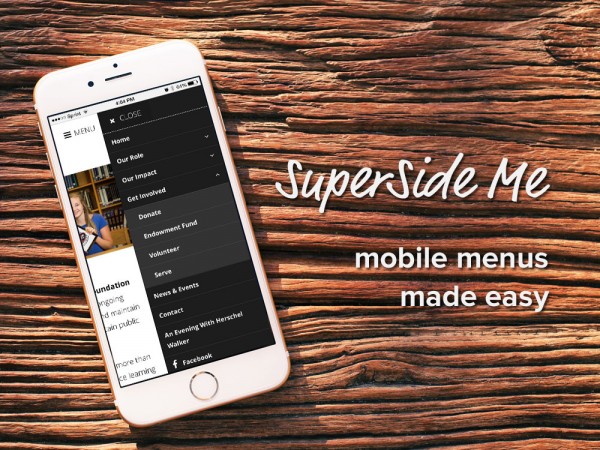SuperSide Me: a Side Menu plugin for WordPress
